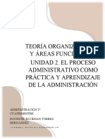 Teoría Org y Areas Funcionales Unidad 2