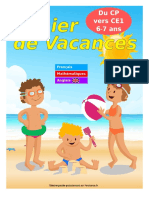 Cahier Vacances CP Ce1