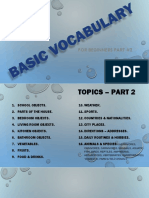 Basic Vocabulary Part #2