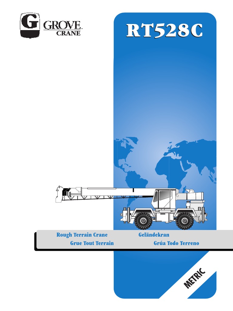 Grove RT528C Rough Terrain Crane Specs | PDF | Truck | Steering