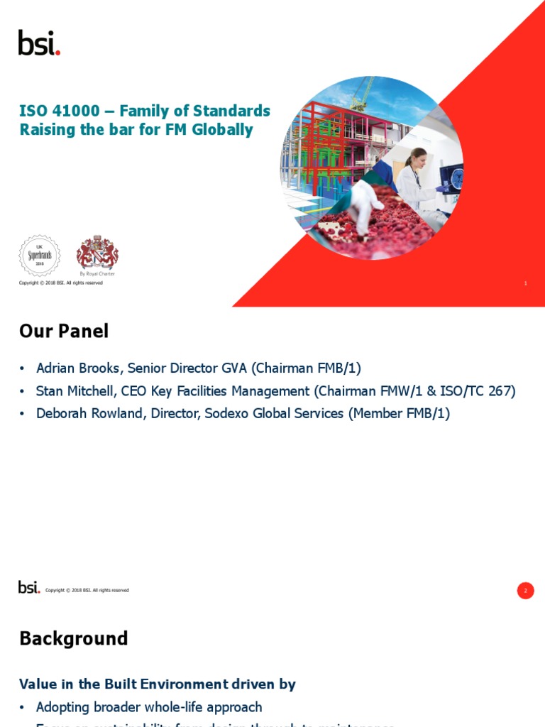 Iso 41000 family of standards raising the bar for fm globally pdf