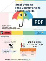 Weather Systems Affecting The Country and Its Associated Hazards