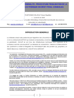 Notion de Cybercriminalite - Praxis D'une Penalisation de La Delinquance Electronique en Droit Penal Congolais