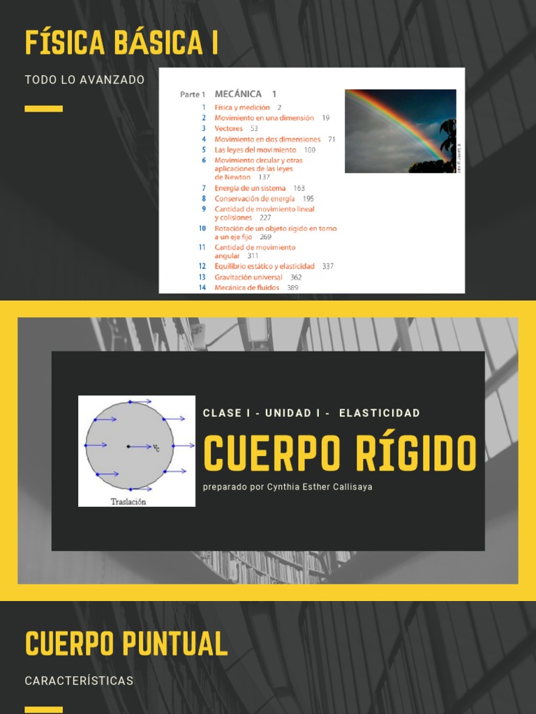 Diapositivas - Cuerpo Rígido (3-2020) | PDF | Elasticidad (Física) | El ...