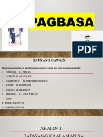 Pagbasa Aralin 1.1 1.2