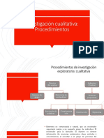 Procedimientos cualitativos: investigación exploratoria