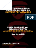 CONDIÇÃO ESPECIAL - GUITARRA POP ARRANJOS