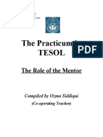 24966_THE TEACHING PRACTICUM, The Role of the Mentor