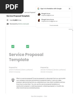 Service Proposal Template - 2022 Legal Sample