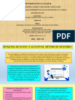 Búsqueda de Datos Cualitativos, Método de Muestreo Diapo