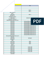 Tabla de Metrados de Muros