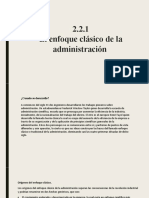 2.2.1 El Enfoque Clásico de La Administración