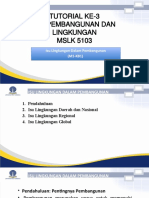 TUTORIAL KE-3 Isu Lingkungan Dalam Pembangunan