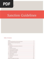 Sanction Guidelines
