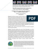 Evolución Del Transporte de Personas y Mercancías. ¿Uber Como Medio de Carga Múltiple