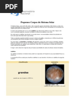 Pequenos Corpos do Sistema Solar