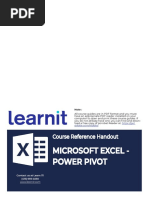 Excel - Power Pivot