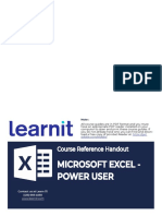 Excel - Power User