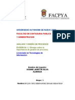 1.1 - Ensayo Sobre La Importancia de La Gestión de Procesos, Así Como de La Metodología de BPM Con Sus Objetivos Funcionales y Motores de Negocio