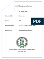 Industrial Management System: Submitted To: Dr. Amjad Shah