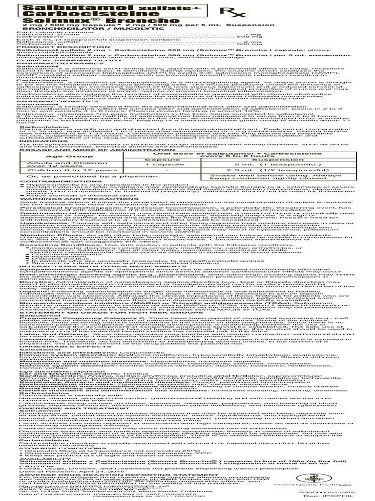 Solmux Broncho | PDF