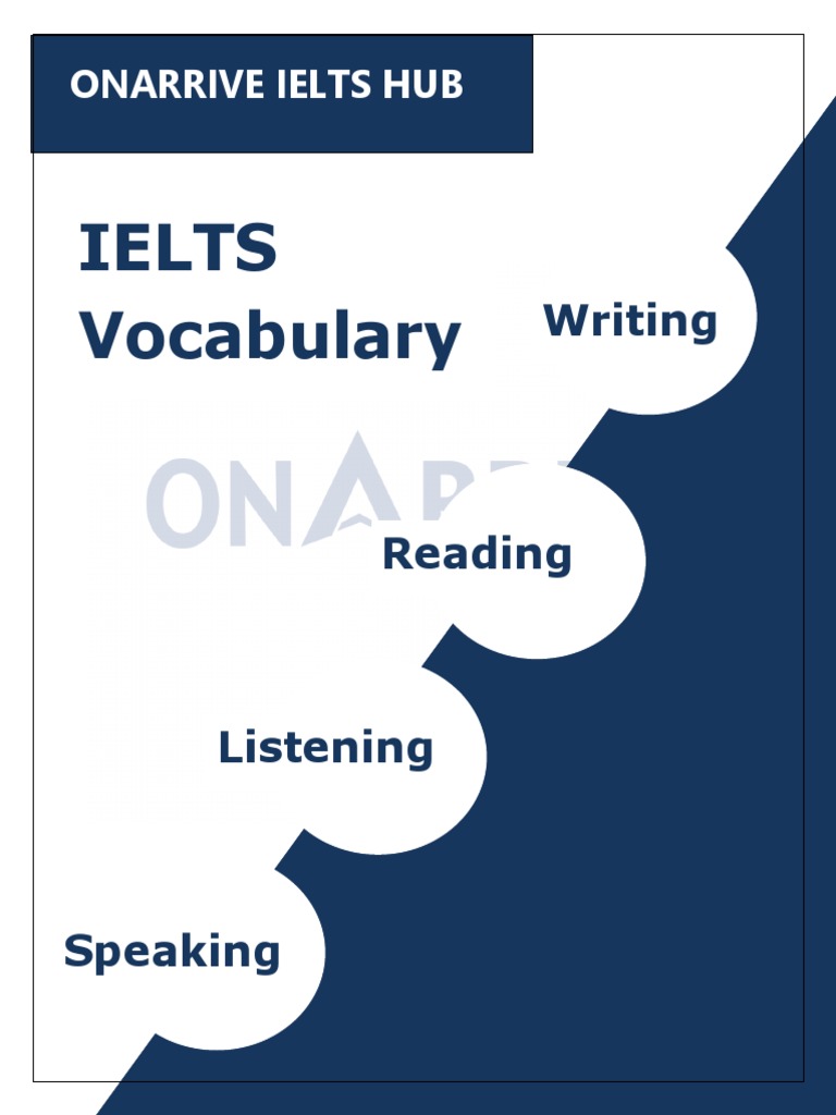 ONARRIVE IELTS Hub Vocabulary Material1 PDF Sentence (Linguistics