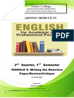 A Learning Module in Eapp 5