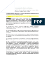 Antecedentes Históricos de La Legislación Educativa en Honduras