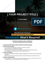 Black Belt Project Storyboard Template