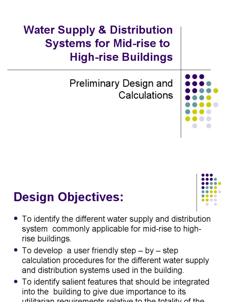 Water Supply Systems for High-Rise Buildings | PDF | Toilet | Horsepower