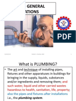 Plumbing General Considerations