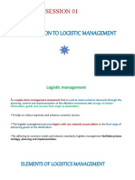 Introduction To Logistics Managment