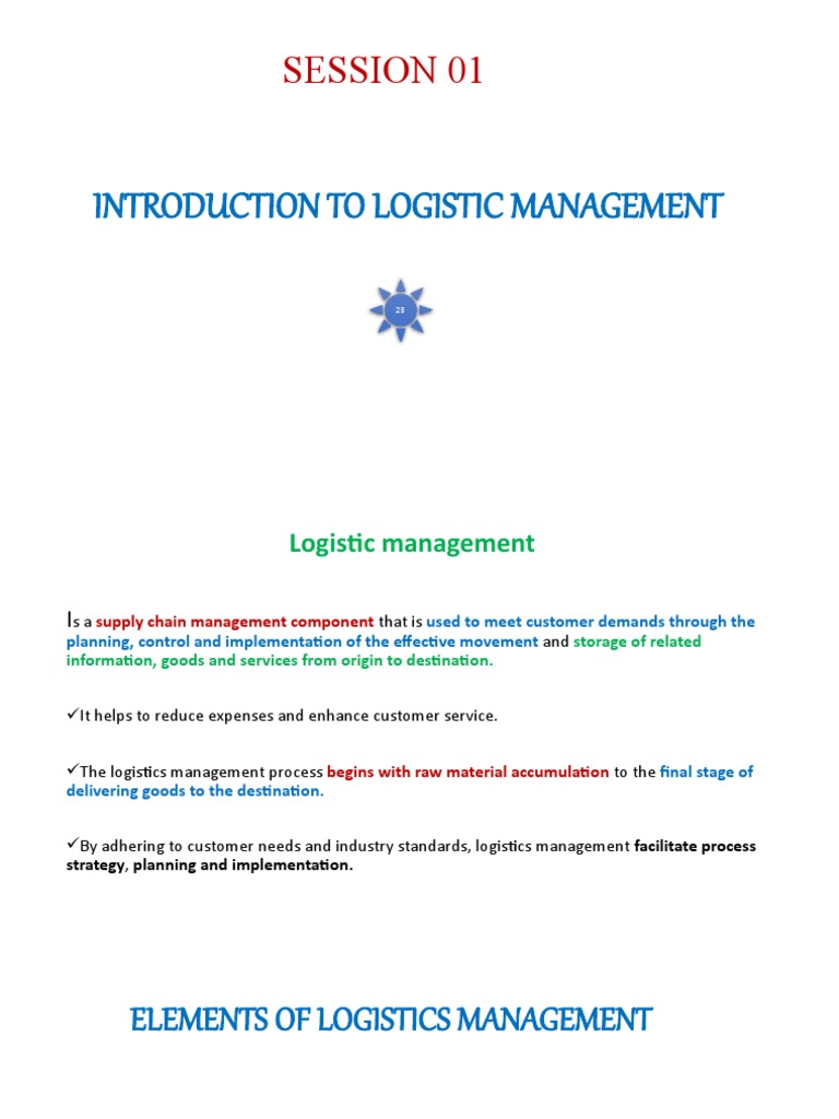 Introduction To Logistics Managment | PDF | Logistics | Procurement