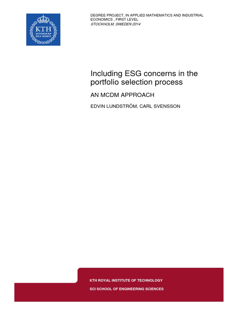 Dissertation pdf modern portfolio theory mathematical optimization