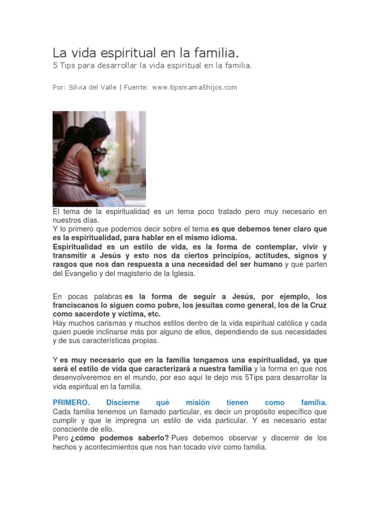 Fomentando la espiritualidad familiar | PDF | Rosario | Sacerdote