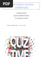 Rulies For The Quiz Competition | PDF | Question | Game Shows