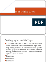 Types of Writing Styles