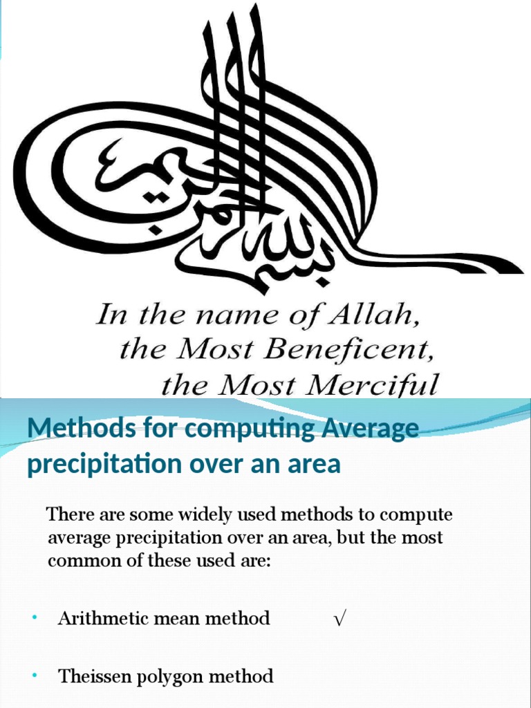 8b Thiessen Polygon Method Pdf Drainage Basin Area