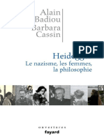 Alain Badiou 2010 Heidegger, Nazismul, Femeile, Filosofia Frbiblioteca