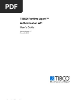 TIBCO Runtime Agent™ Authentication API: User's Guide