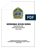 Kerangka Acuan Kerja: Sekretariat DPRD Kabupaten Gunungkidul TAHUN 2022