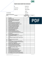 K017 - OHSE Tower Crane Checklist