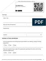 Welding, Cutting and Brazing OSHA Checklist - SafetyCulture