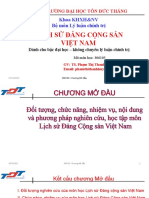 Chương Mở Đầu - Lịch Sử Đảng