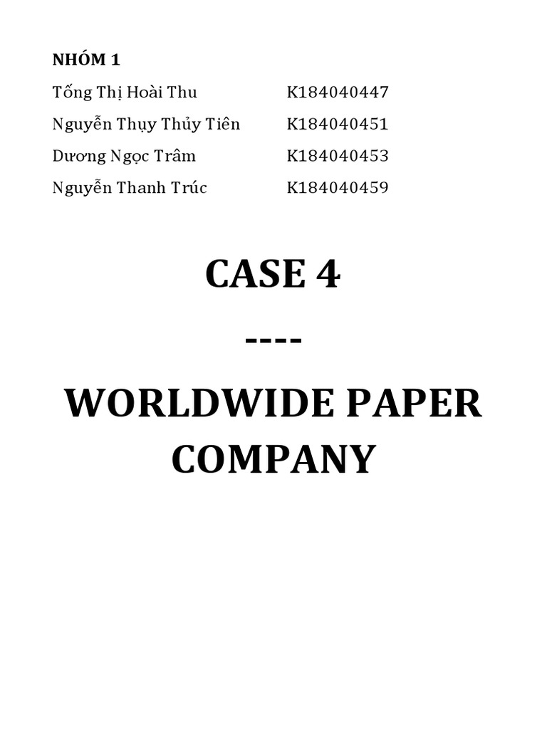 Case4 Nhóm1 | PDF