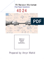 Math 4024 P2 (Midterm Practice Sheet)