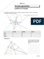 Droites Remarquables Du Triangle