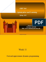 ORF 544 Week 11 Approximate Dynamic Prograrmming Monotonicity and Convexity