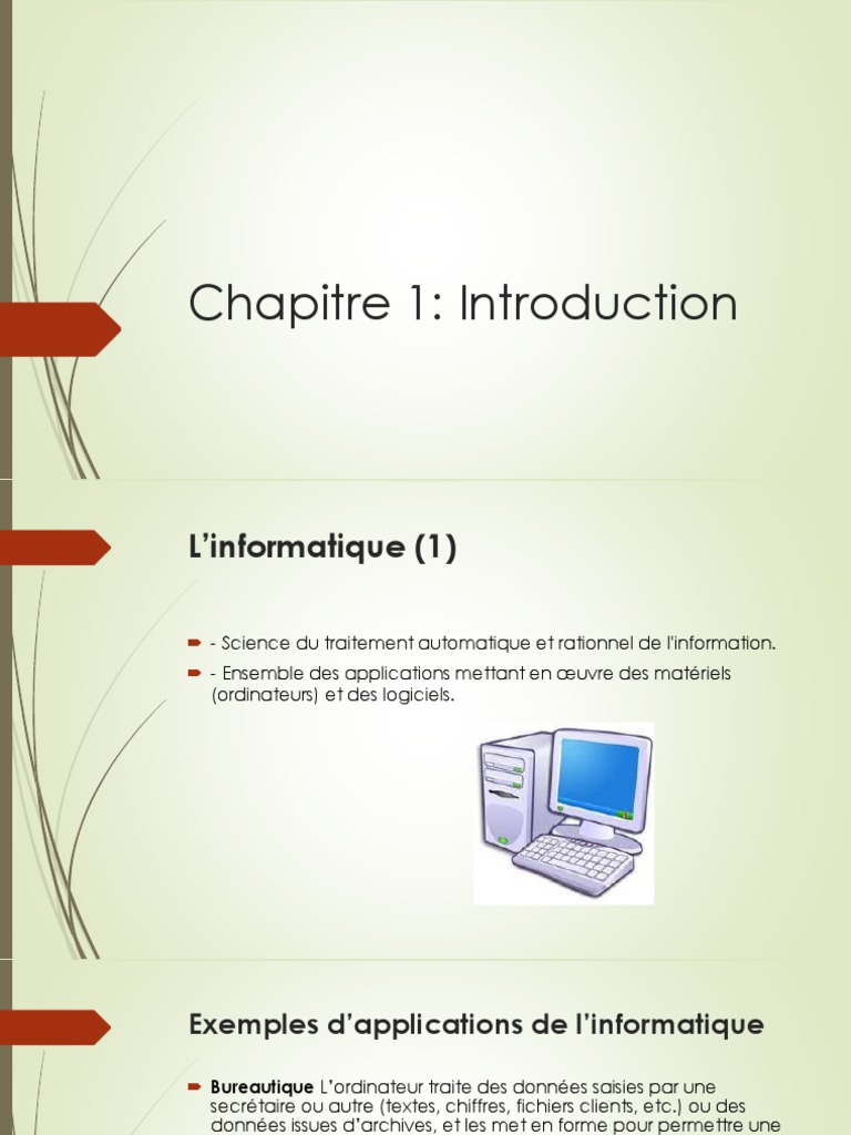 Introduction à l'informatique et algorithmes | PDF | Programmation ...