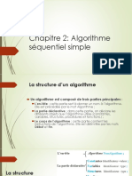 Chapitre 2- Algorithme séquentiel simple - structures conditionnelles